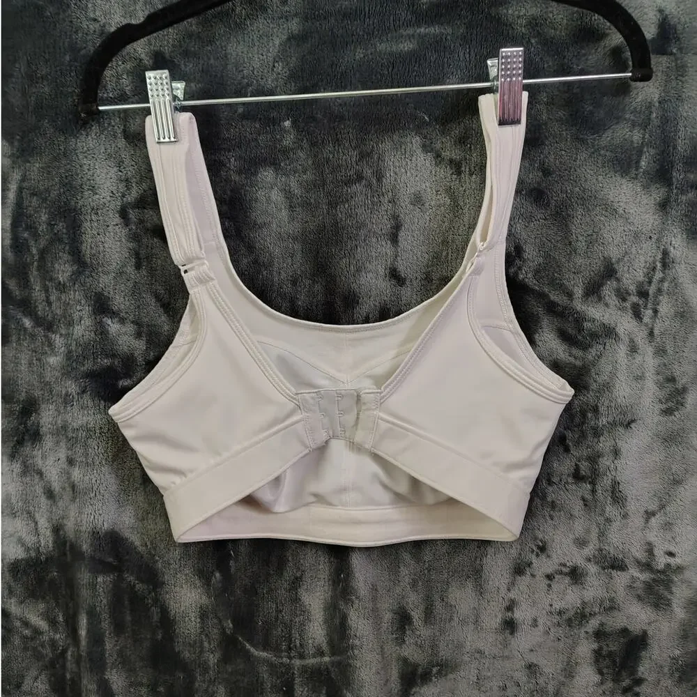 Title Nine 34D White Adjustable Sports Bra